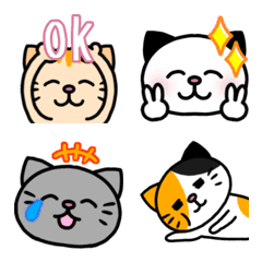 Simple emoji of cats