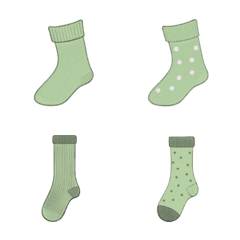 I like funny socks(fog gray green)