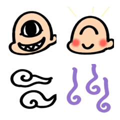 One-eyed boy animated emoji