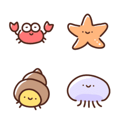 Small sea animals moving Emoji