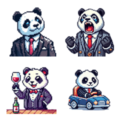 Surreal and Cute Panda Emoji