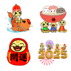 Lucky Golden Snake Year-Animated Sticker