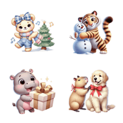 Nong Noey & Friends Christmas HNY- emoji