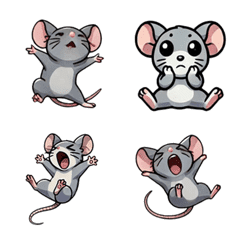 Lively Gray Mice