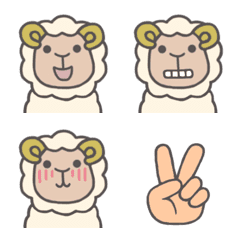 Sheep Emoji and Hands.