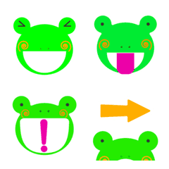 [Moving!] Frog and symbol animated emoji