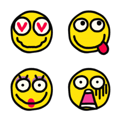 Move! Comical emoticons. Simple (176)