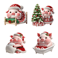 Santa Chubby Pig v.1