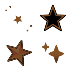 Night sky stars collection(Brown)