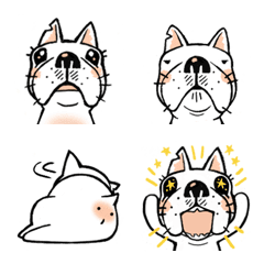 Nishi-san's French bulldog, Guu (Emoji)