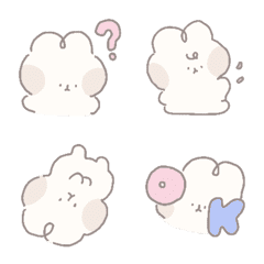 Emoji chat rabbit cute*3