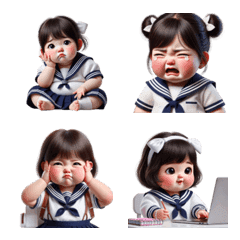 cute kindergarten emoji v.2