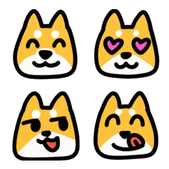 Cute moving Shiba Inu emoji