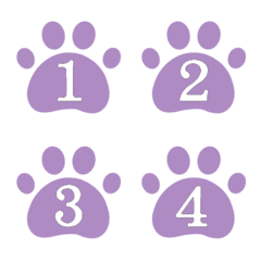 Cat meat ball numbers1-40-Purple