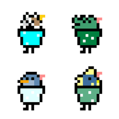 Pixel float animals