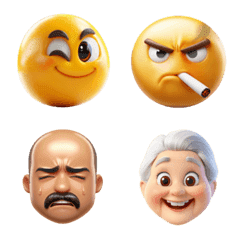 the four emotions emoji