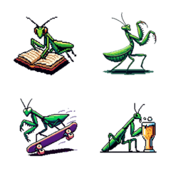 Surreal Mantis Emoji (Insect)