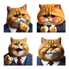 Fat Ginger Cat in a Business Suit