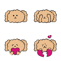 The poodle emoji