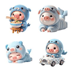 cute seal pig emoji v.1