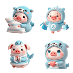 cute seal pig emoji v.2