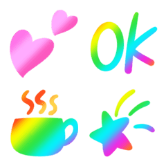 Handwritten Emoji Rainbow Colorful