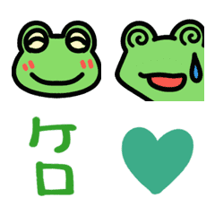 Fun moving frog emoji