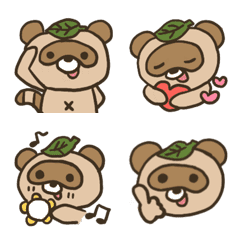 Tanukichi the raccoon dog Emoji stamp