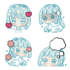 Every day life emoji of Aqua jelly