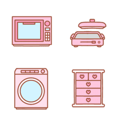 Emojis for pink lovers (Home appliances)