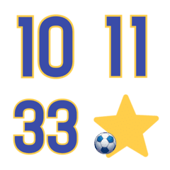 Soccer number emoji