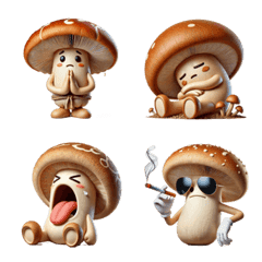 Cute Mushroom Emoji (Realistic)