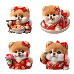 Chinese New Year Fat Pomeranian v.2