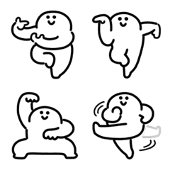 Smiling Man's Kung Fu! anime Emoji