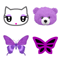 Purple cute icon