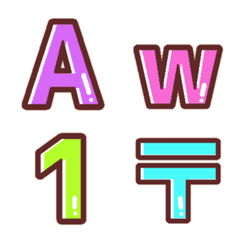 Light novel pop font alphabet and number