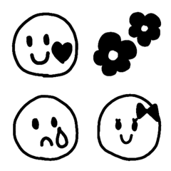 Cute handwritten emojis 01