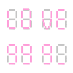 Pink 00 79-99 123 Letters move Emoji