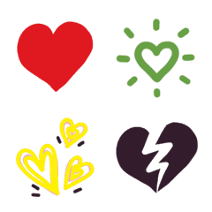 Emoji DukDik Handwritten Love And Heart