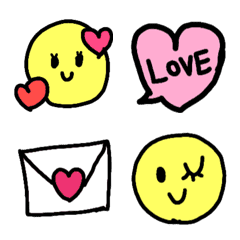 Cute handwritten emojis 05