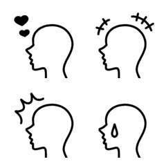 Simple emotion expression emoji