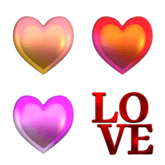 animated emoji! sparkling heart & font