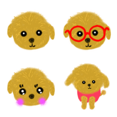 [Emoji] Cute Toy poodle Love-chan