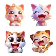 Cute cats' ever-changing smiles