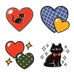 retro heart sometimes cat