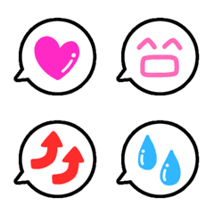 Simple speech bubble set