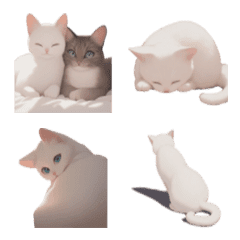 simple is Best White cat