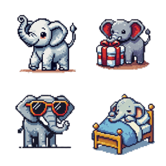 Cute and Funny Elephant Emoji