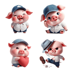 Chubby Pig and Jeans