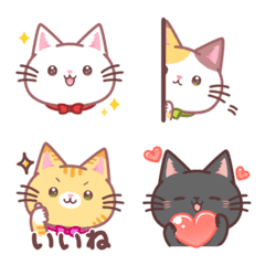 Cute kitten Emoji.